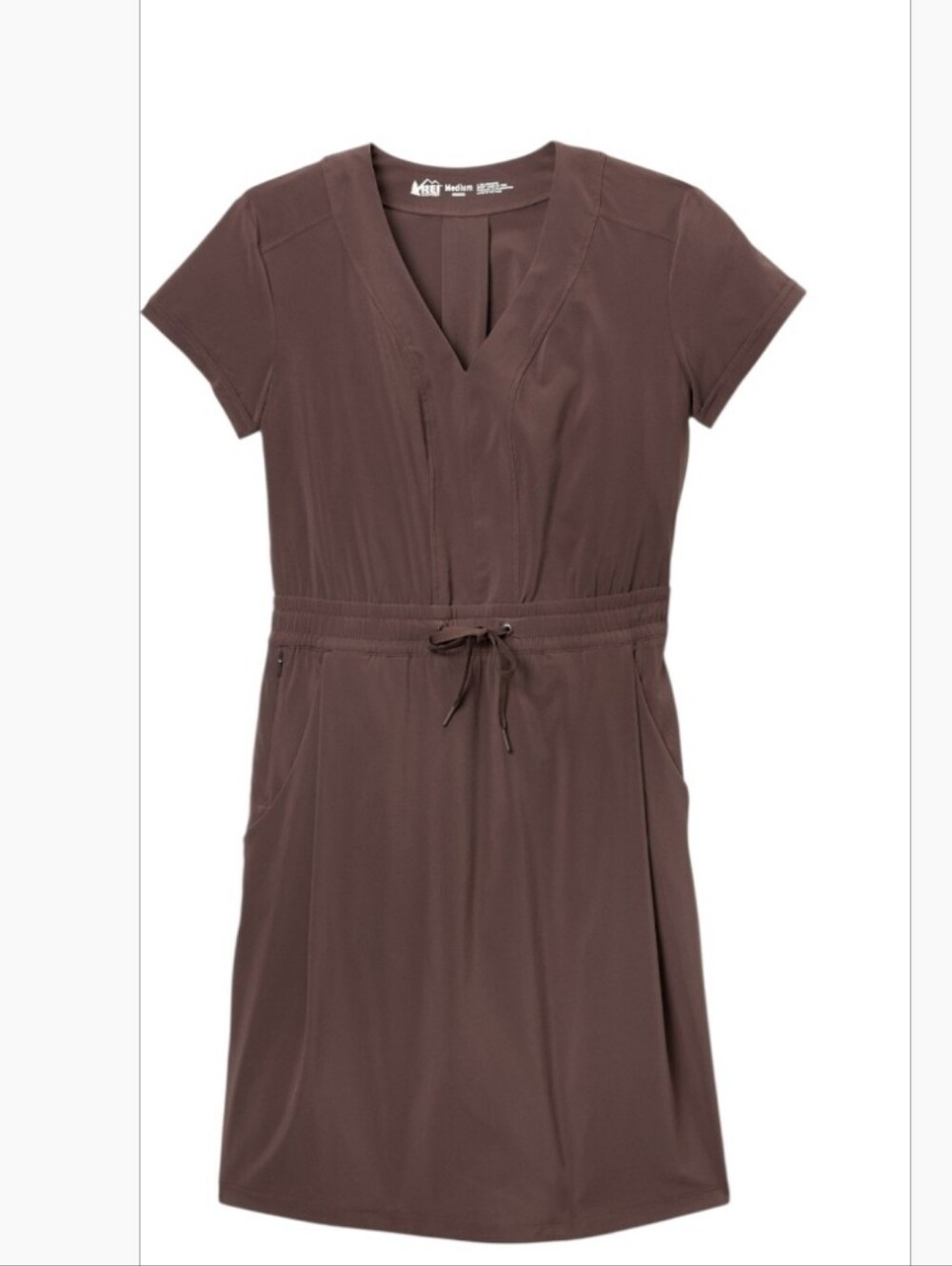 REI Co-op Aoraki Travel Dress Sz. L Brown Gorpcore, Granola Girl, Athleisure